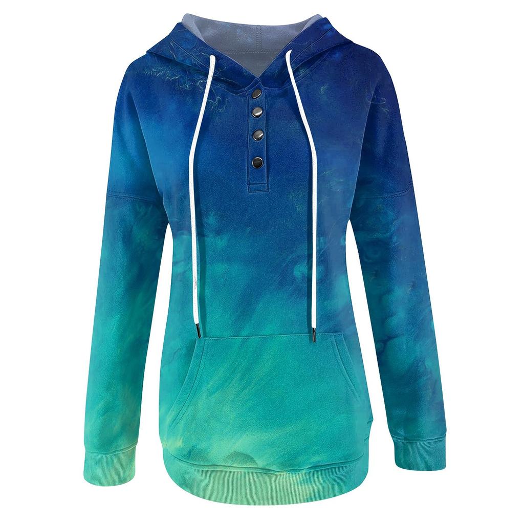 Women's Fashion Long-sleeved Printed Hoodie Top