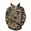 3D Jungle Maple Leaves Camouflage Print Men's Hoodie Outdoor Camo Hooded Sweatshirt New Autumn Pullover Streetwear