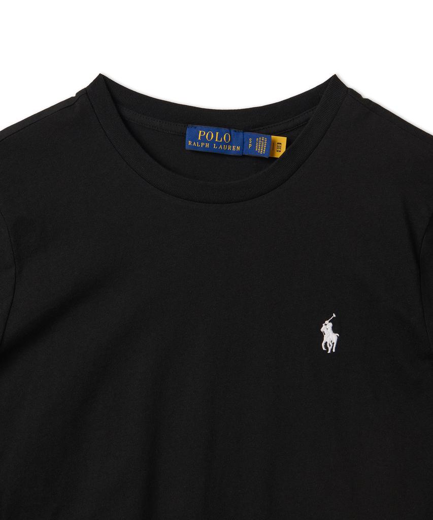 POLO RALPH LAUREN W Cotton Jersey Crewneck Tee - Black