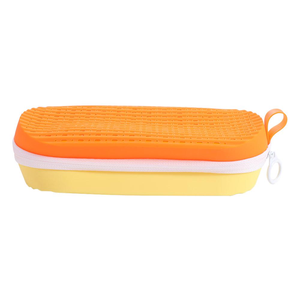 Silicone Swim Goggle Case Portable Waterproof Zipper Eyeglasses Case Soft with Drain Hole Swimming Goggles Protection Box