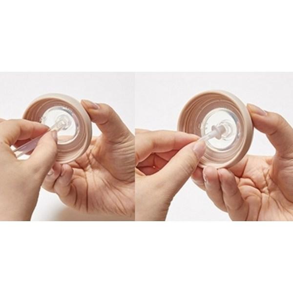 Moyoum PPSU 360-degree All-in-one Straw Cup Accessory Set, Beige (handle), Transparent (straw), 1 Set