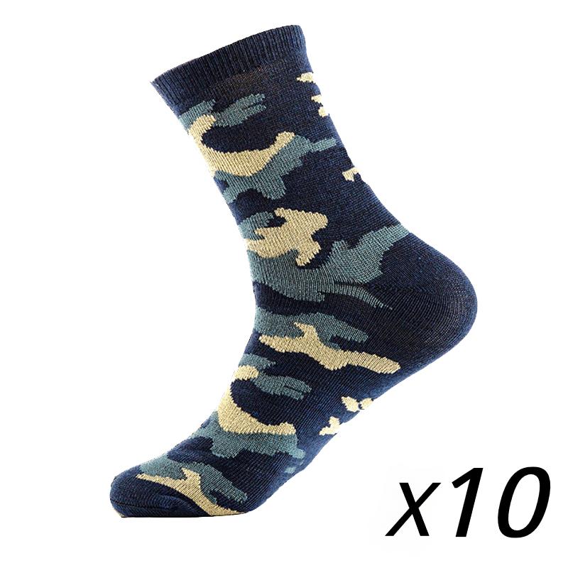10 пар/лот мужские спортивные носки на открытом воздухе камуфляжные носки для дикой природы удобные дышащие повседневные носки для дома и путешествий на открытом воздухе