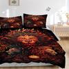 3pcs Lion Headgear Duvet Cover Set, 1 Duvet Cover + 2 Pillowcases (No Insert), High-Definition Print, Home & Dorm yy251123040