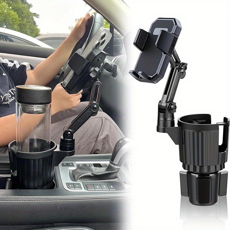 360 ° rotating 2-in-1 car cup+phone holder expandable base for car cup holder and phone adapter