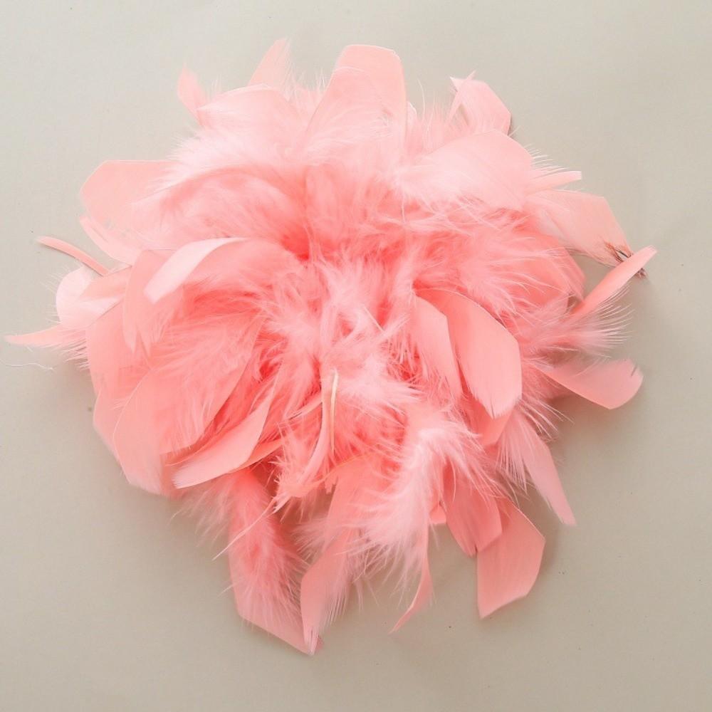 Faux Feather Fabric Corsage Large Lapel Pin Chic 16cm Flower Brooch Mother's Day