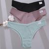 FINETOO 3Pcs Women Cotton Panties Sexy Thongs 6 Colors Underwear For Woman Low-Rise Underpant Bikini Briefs