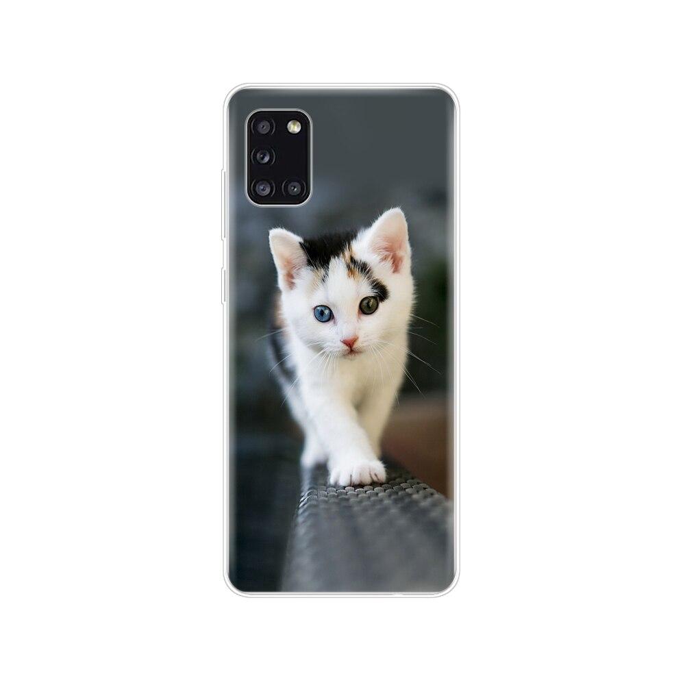 Чехол для Samsung Galaxy A31 Чехол для Samsung A31 A 31 SM-A315F 6,4"; Чехол для телефона, силиконовый мягкий чехол из ТПУ, полный защитный бампер