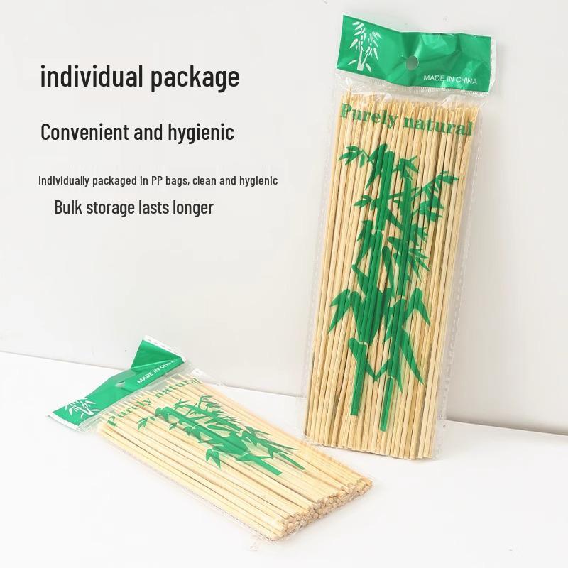 Disposable Bamboo Skewers: Ideal for Barbecue, Bobo Chicken, Grilled Sausage, and Pancakes.