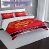 Manchester Crest Themed Bedding 3Pcs Duvet Cover Set Decorative Bed Linen For Teen Room Home Decoration