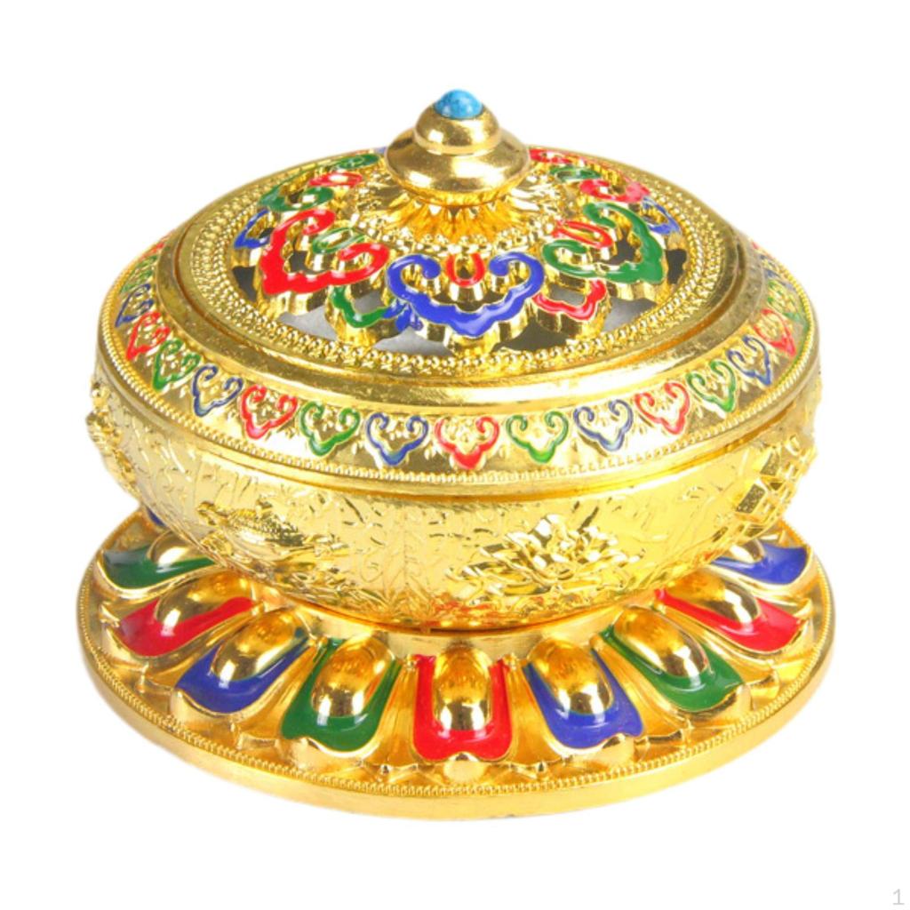 Эмалированная подставка для благовоний Art Craft с крышкой, универсальная подставка для курильницы для офиса, йоги, чая