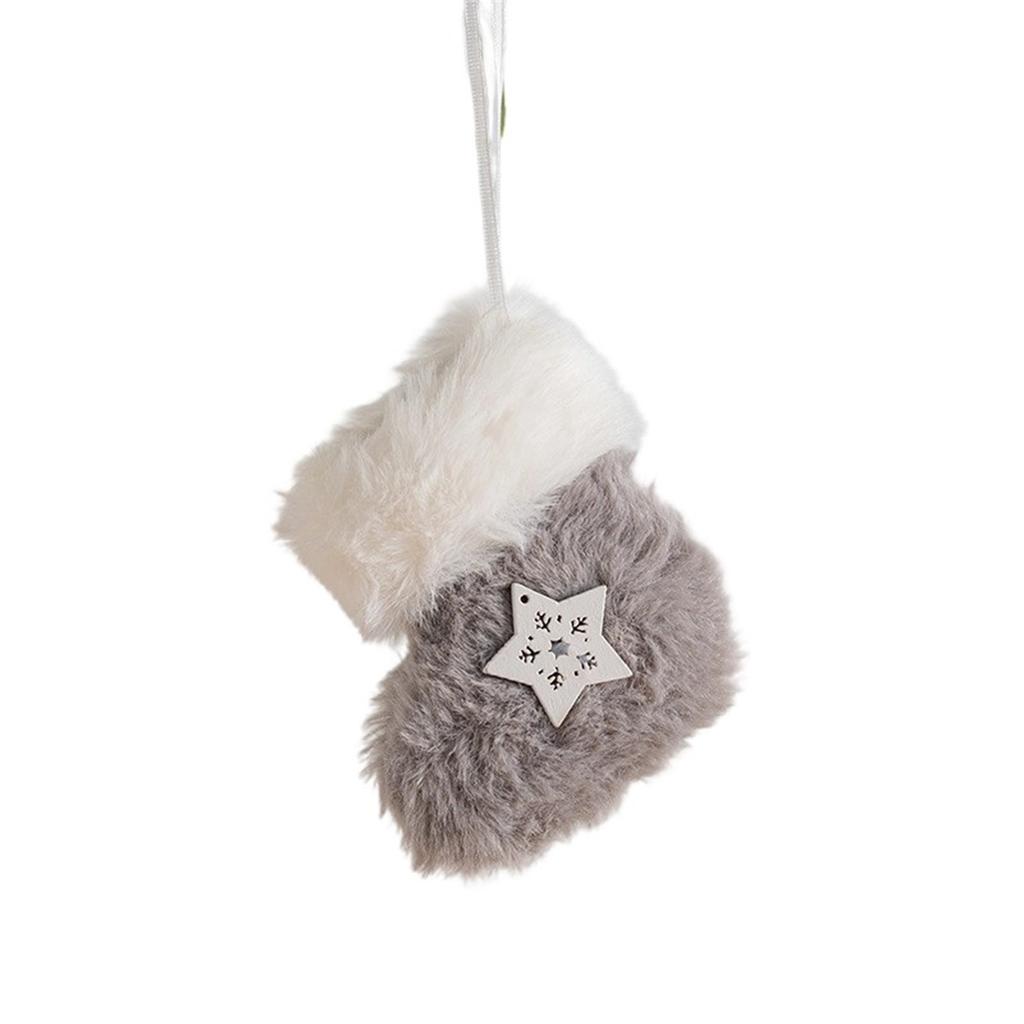 Тканевая поделка Рождественское украшение для елки Подвеска Деликатное рождественское украшение Дизайн сапог и шляпы ручной работы Рождественские колпаки Подвеска