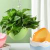 Подвесное кашпо Цветочный горшок Садовый Пластиковый Уличный Цветочный горшок Тип с цепью Подвесной горшок для растений Украшения для цветочных горшков