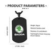 FMO3 For Skoda Car Logo Necklace Stainless Steel Hang Tag Necklace Fashion Pendant Accessories VRS Octavia 1 2 3 Rapid Kodiaq Karoq