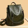 Solid Flap Feminine Pocket Backpacks High-quality Bags Large Capacity Internal Compartment Softback Hasp Fashion