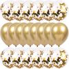 20pcs Gold Confetti Balloons Set Metallic Chrome Ballon Birthday Party Wedding Decoration Anniversary Baby Shower Balloon