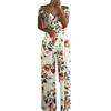 Summer Fashion Printed Wide Leg Jumpsuit Women Sexy Slash Neck Off-shoulder High Waist Jumpsuit Womem Csaual Suit