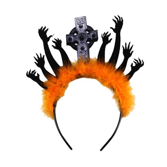 Повязка для волос на Хэллоуин, уникальный аксессуар для костюма, головной убор для вечеринок, косплей
