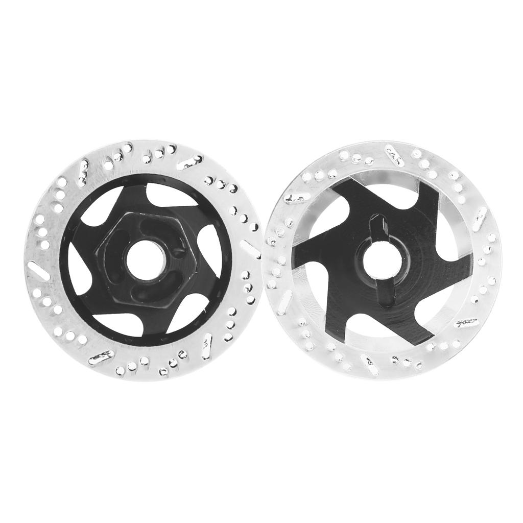 4pcs Aluminum Alloy CNC Simulated Brake Disc Accessories Fit for 1:10 RC Car