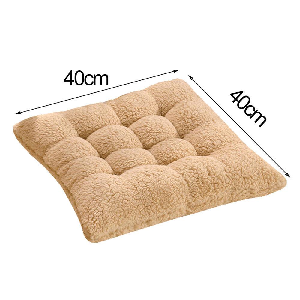 Подушка на стул, толстый кашемир, мягкая теплая студенческая, ресторанная, офисная, плюшевая подушка