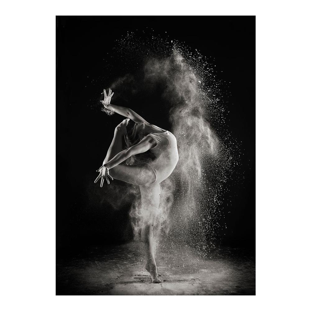 Ballerina Dancer Figure Canvas Paintings On the Wall Art Modern Inspirational Posters and Prints Black and White Ballet Art Pictures Wall Decoration