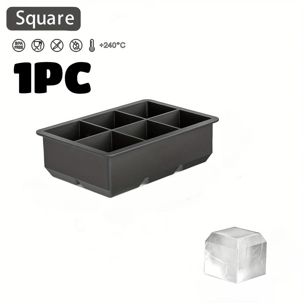 6/15Grids Ice Cube Mold Diamond Rose Ice Cube Molds Silicone Ice Ball Square Maker DIY Freezer Cocktail Bar Making Drink Tools