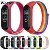 For Mi Band 5 6 7 Colorful Soft Nylon Strap For Xiaomi MI Band 5 NFC Strap Smart Bracelet Replacement