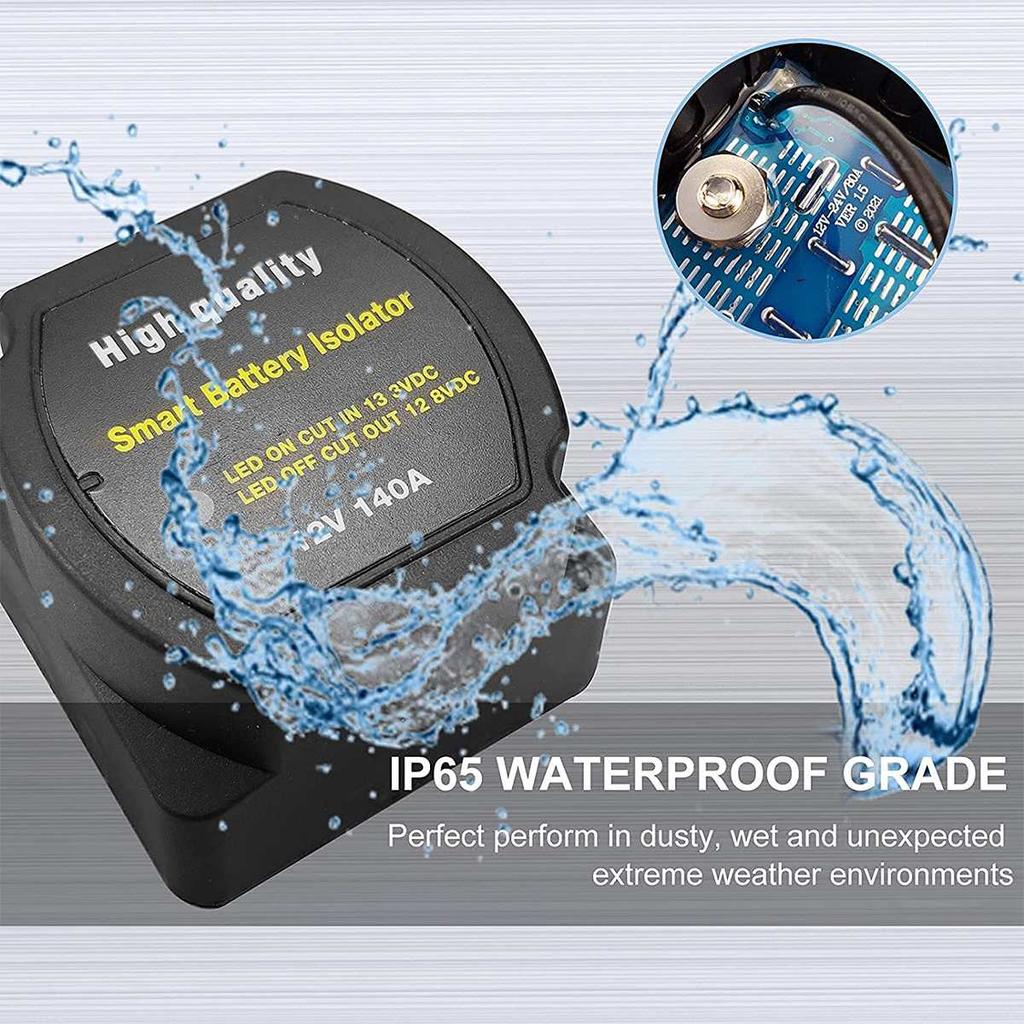 12V 140A Voltage Sensitive Relay Battery Isolator Automatic Charging Relay Car Accessories Car Battery Relay