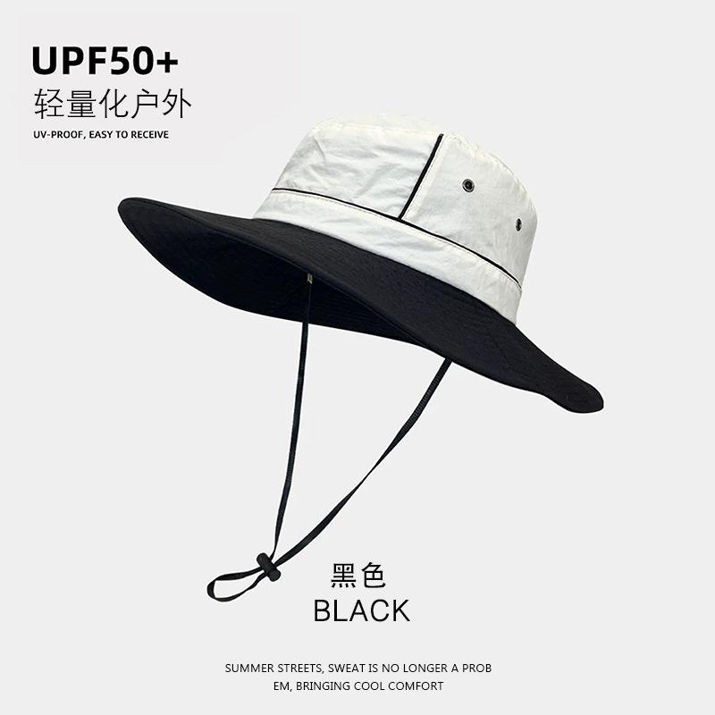 Outdoor Sunscreen Bucket Hat Quick-drying Breathable Sun Hat Spring and Summer Light and Waterproof Outdoor Camping Hiking Hat