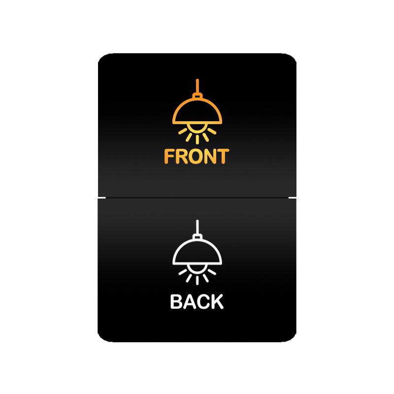 Car Push Switch Dual ON OFF Button Led Bar Roof Lights Fog Spot Driving Lights Button For Toyota 4Runner Hilux RAV4 Prado Camry
