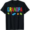Grandpa Master Builder Building Bricks Blocks Family Set T-Shirt
