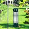 Metal Birds Feeder for Outdoors Hanging Squirrel Proof Seeds Feeder with Perches for Wild Birds Finch Blue Jay Chickadee