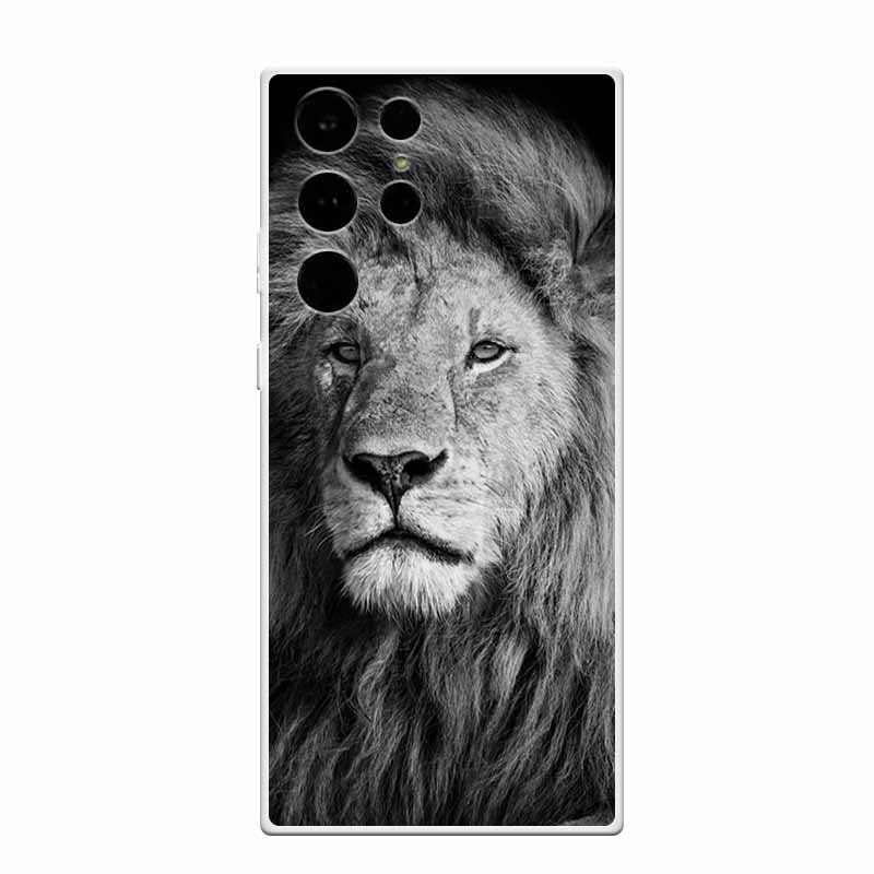 Clear Soft Case for Samsung S23 Ultra Silicone TPU Phone Back Cover for Samsung Galaxy S23 Samsung S23 Transparent Animal Coque