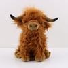 Cow Ornament Realistic Highland Cow Plush Toy Adorable Stuffed Animal for Home Farmhouse Desktop Decorations