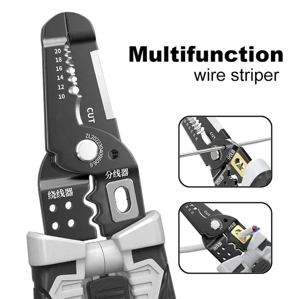 10 в 1 автоматический инструмент для зачистки проводов электрический инструмент для зачистки кабеля резак многофункциональный инструмент для зачистки и обжима клемм ручной инструмент