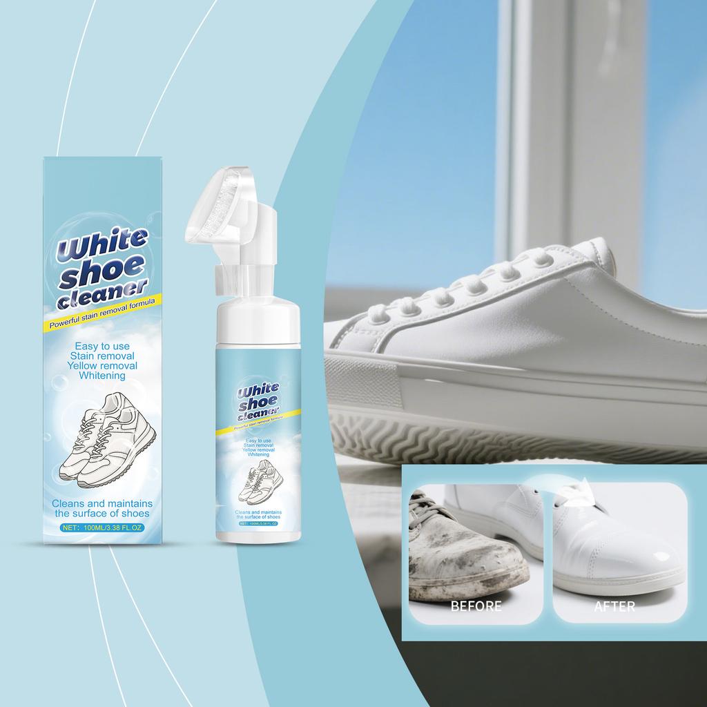 Пена для чистки обуви может удалить грязь, не повреждая обувь, а пенообразная текстура сохраняет верх обуви чистым, 100 мл