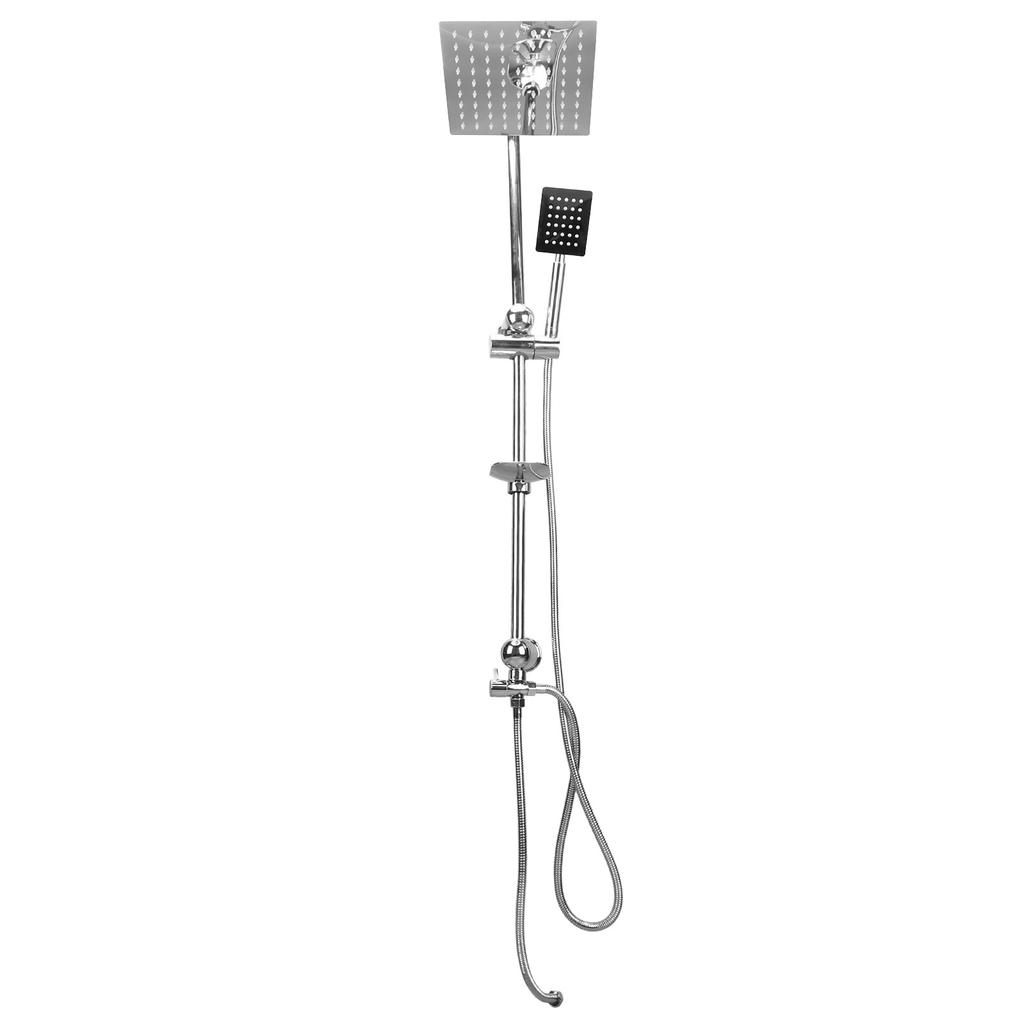 Rainfall Shower System Stainless Steel Universal G1/2 Rain Wall Mounted Shower Head with Handheld