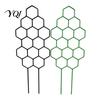 Metal Plant Trellis for Climbing Plants Honeycomb Potted Plants, 13.8" Small Support Modern Desk Indoor Hoya Pothos Ivy And Houseplants, Decorative