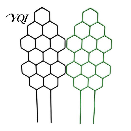 Metal Plant Trellis for Climbing Plants Honeycomb Potted Plants, 13.8" Small Support Modern Desk Indoor Hoya Pothos Ivy And Houseplants, Decorative
