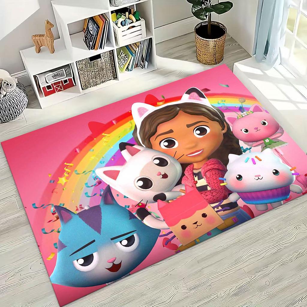 3D Мультяшная Милая Кукла Габби Дом Девочки Подарок Коврик для Спальни Гостиной Дивана Дома Придверный Коврик Декор, Большой Детский Нескользящий Напольный Коврик