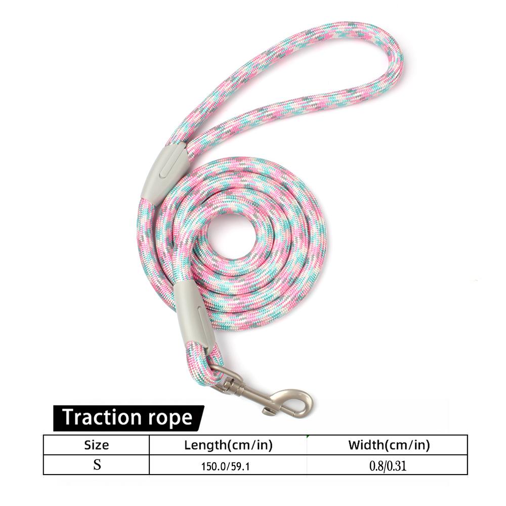 Классический ошейник и поводки для собак, 2 в 1, черная сетчатая веревка P, нейлоновый поводок, регулируемый нескользящий ремень, шлейка для тренировочной собаки, поводок