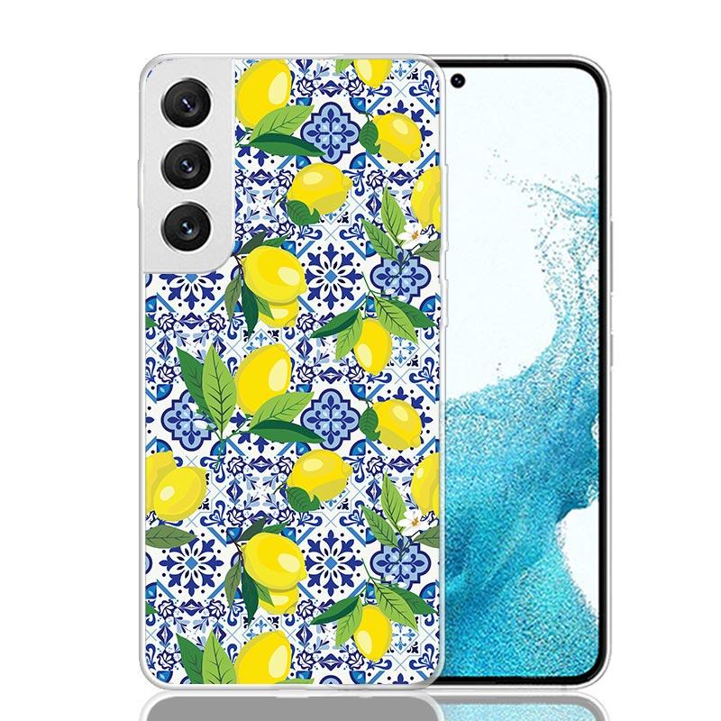 Средиземноморский Лимон Чехол для Телефона Для Samsung Galaxy S26 S25 Edge S24 S23 FE S22 Ultra S21 Plus S20 + Fundas Cover Coque Galaxy S25