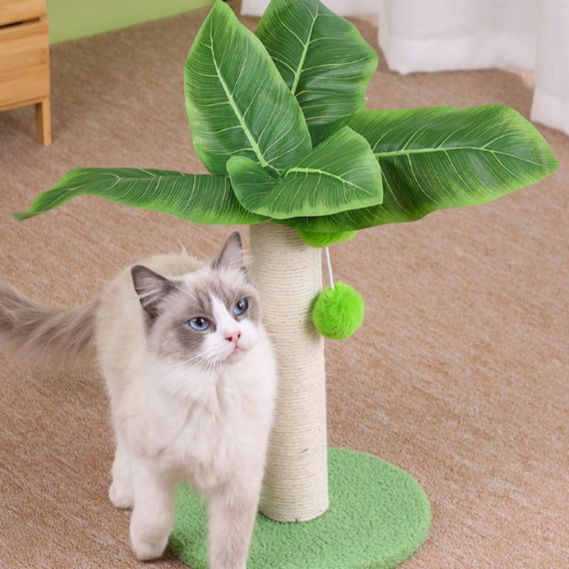 Кокосовая когтеточка для кошек BOOTEELY, стойкая к истиранию и не оставляющая мусора, веселые занятия для кошек