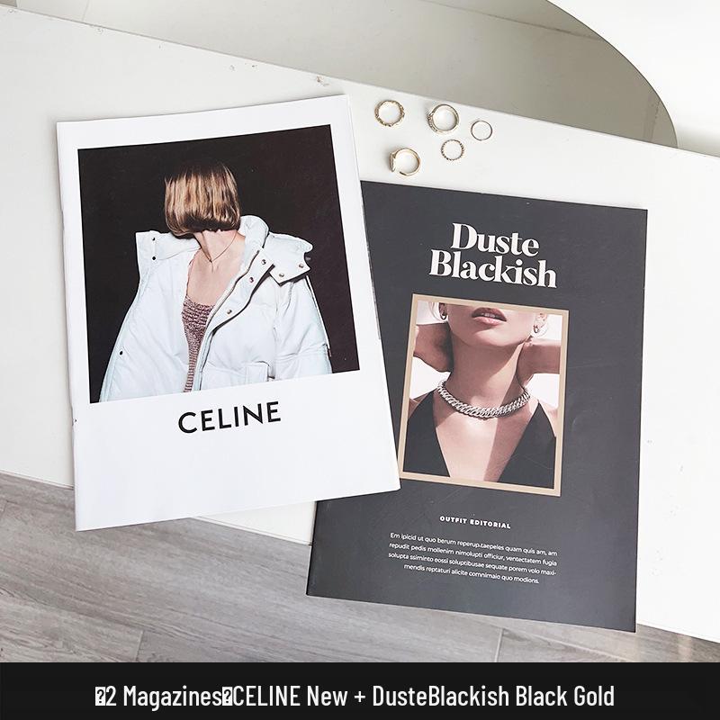 Блокнот в английском стиле: Обложка модного журнала и реквизит для макета сцены