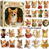 Corgi Advent Calendar 2025, 24 Days Countdown with Cute Corgi Mini Ornaments, Dog-Themed Christmas Decoration Set for Home Décor, Collectors
