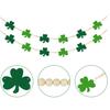 St. Patrick's Day Banner Wooden Bead Wreath Suitable For St. Patrick's Day Decorative Hanging