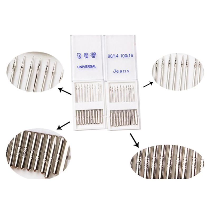 20Pcs/Set Sewing Machine Needles For Singer Brother 65/9 75/11 80/12 90/14 65/9 75/11 80/12 90/14 65/9 75/11 80/12 90/14 65/9 75/11 80/12 90/14