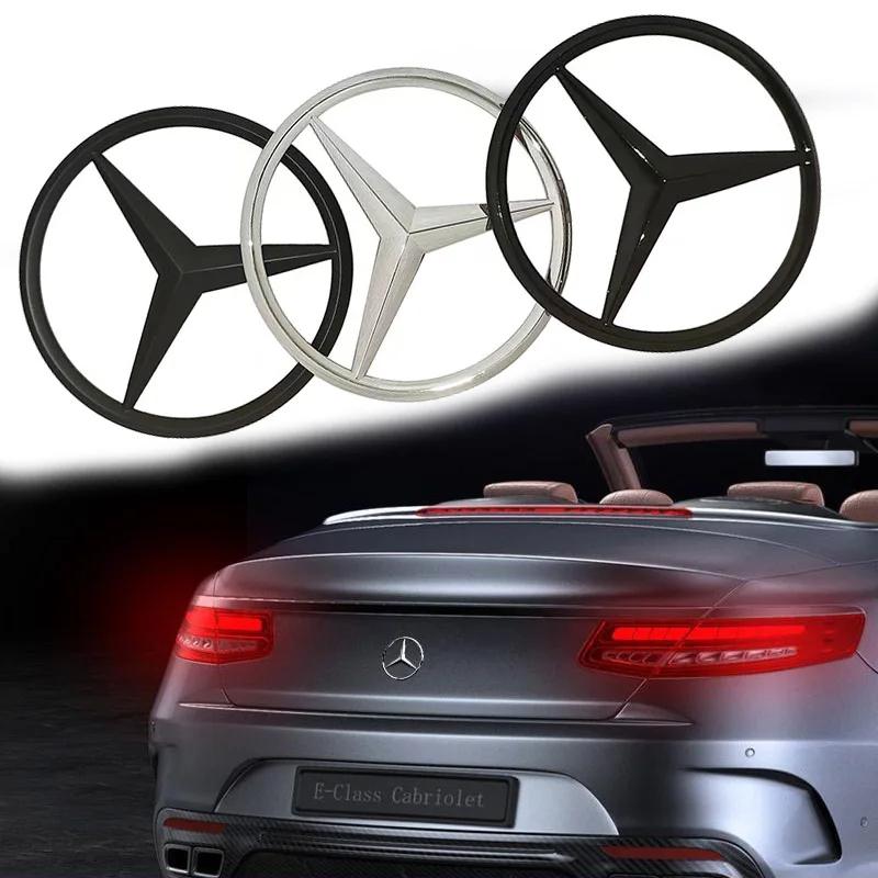GLC GLB 1Pcs 90mm ABS Star Logo Car Trunk Emblem Badge Accessories For Mercedes Benz C E S Class W204 W205 W212 W213 W211 W220