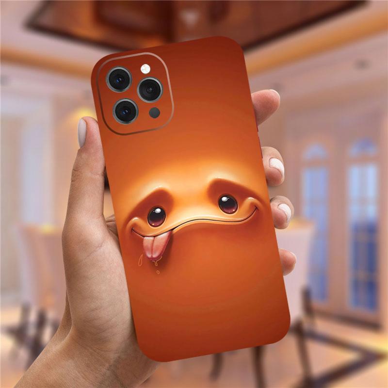 Чехол для телефона с 3D забавным лицом для iPhone 13 12 Pro XS Max Mini XR X 10 7Plus 7 8 Plus, мягкий чехол из ТПУ для iPhone 11 Pro Max, чехол, сумки