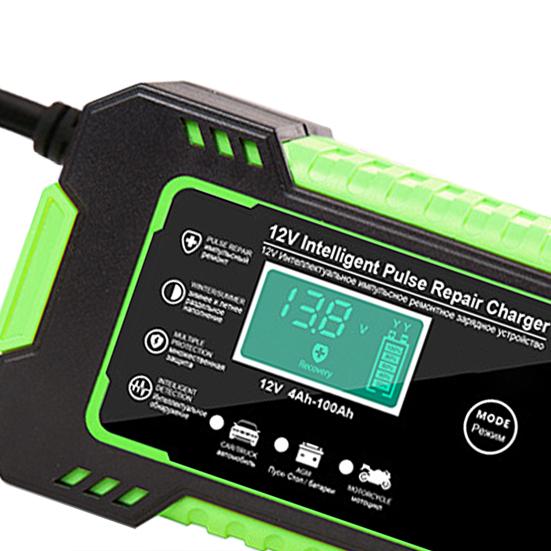 Moto Battery Charger Anti-deformed Safe Flame Retardant Short-circuit Protection Battery Maintainer for Truck