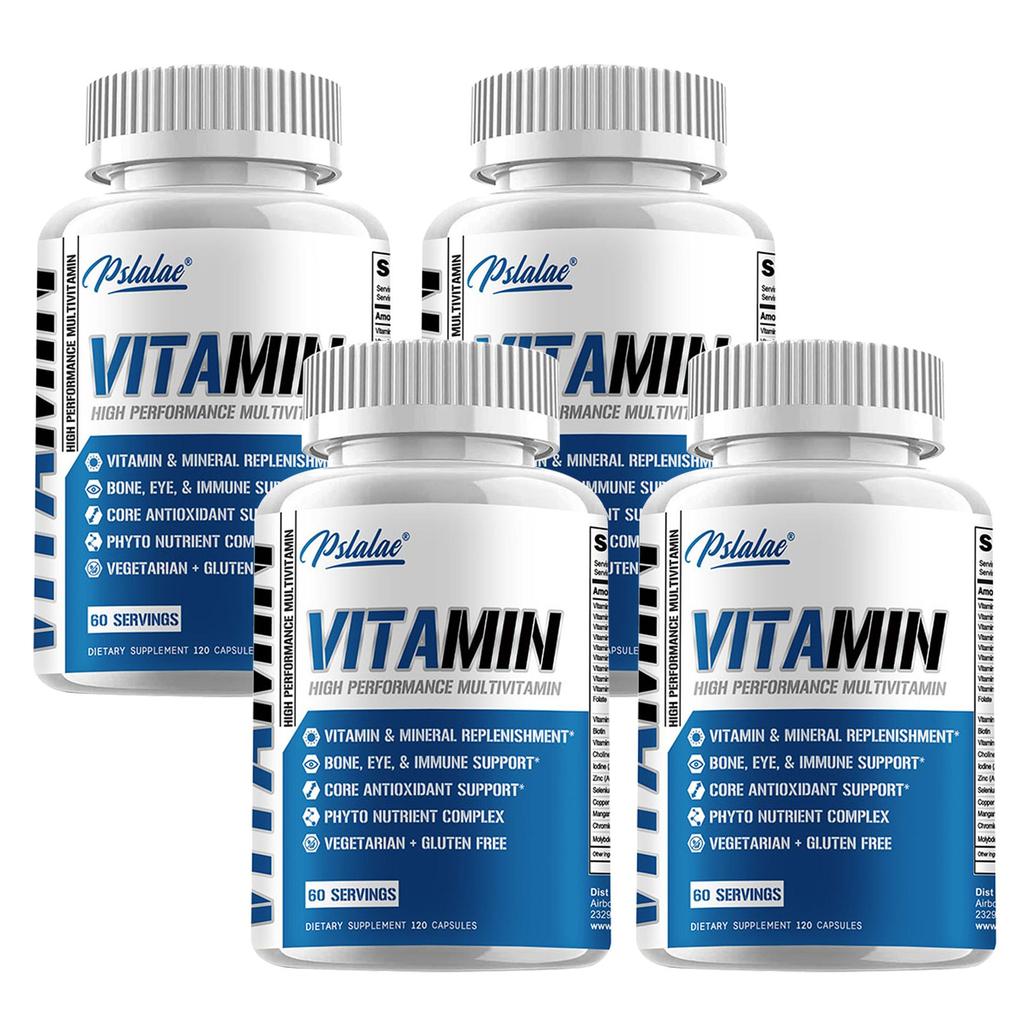 Pslalae - Multivitamin and Mineral Supplement Capsules - Bone, Eye, and Immune System Health